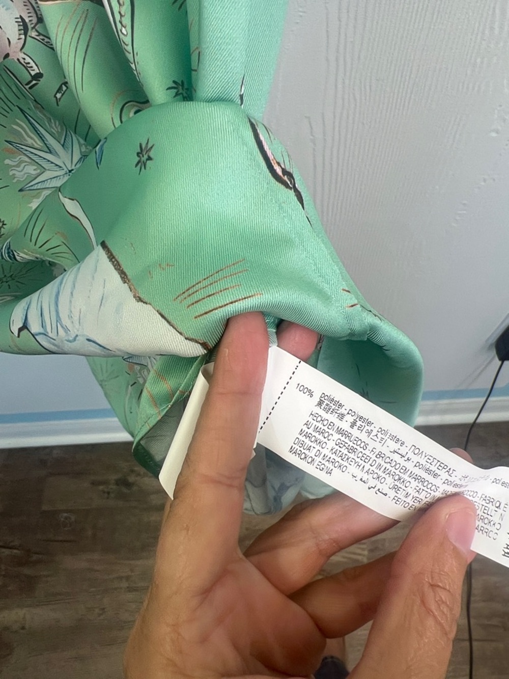 Zara - NWT Limited Edition Zodiac Mint Green Long Sleeve Midi Dress Size XS - Picture 11 of 12